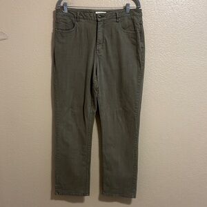 Coldwater Creek Green Straight Leg Jeans Women’s Size 14 Denim Pants